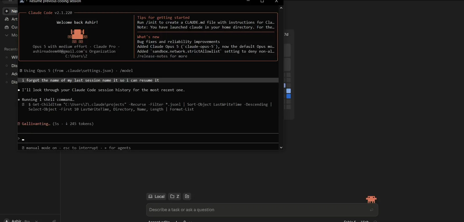 Claude Code running Get-ChildItem on the .claude projects folder sorted by LastWriteTime to list recent session transcripts Claude Code running Get-ChildItem on the .claude projects folder sorted by LastWriteTime to list recent session transcripts